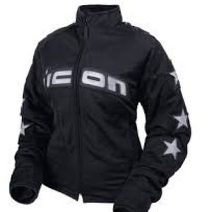 Women’s Icon Hooligan 54 Motorcycle Jacket Size M